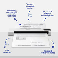Epson WorkForce DS-70 Mobile Scanner