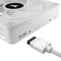 Corsair iCUE LINK QX120 RGB 120mm PWM Fans Starter Kit - White