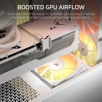 3200D RS ARGB Mid-Tower PC Case; 3x RS120 ARGB fans incl - White.