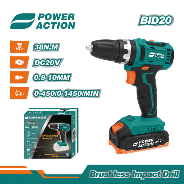 BID20 Brushless Cordless Drill