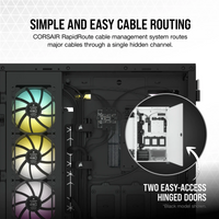 7000D Airflow White Tempered Glass Mid-Tower; 6x 3.5'' |  4x 2.5'' Drive Bays ; 480mm Radiator Compatible; 3x140mm fan incl