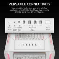 Corsair iCUE LINK 5000T LX RGB Mid-Tower PC Case; White