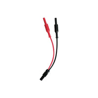 HellermannTyton T76 Adaptor (TABNACON): Red & Black Leads with Connector for Electrical Testing & Measurement - chavda.com