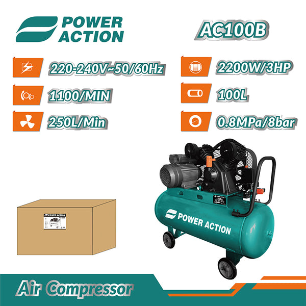 AC100B Electric Air Compressor 2200W 3HP