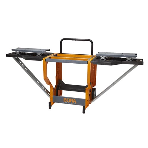 BORA Portacube STR Miter Saw Workstation - Portable, Compact Saw Stand with Extension Wings