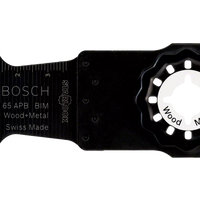 Bosch Starlock Oscillating Saw Blade: BIM, Curved-TEC, Wood & Metal Cutting, Swiss Made. High-Quality Power Tool Accessory