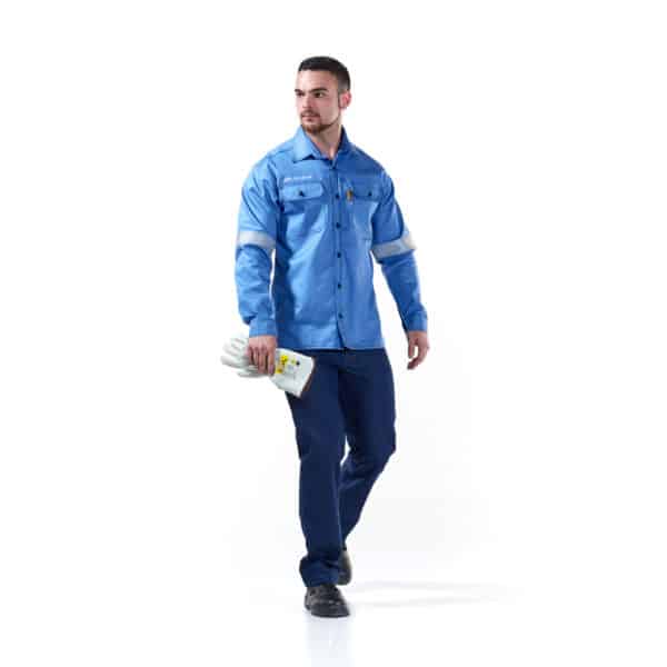 DROMEX ARC SHIRT 96CAL L/SLEEVE W/REFL S/BLUE [S]  DW-ARC9,6-SS