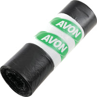 Avon 7925 Black LDPE Oversize Refuse Sacks, 120L, 18x33x39. Heavy-Duty Garbage Bags, Pack of 200