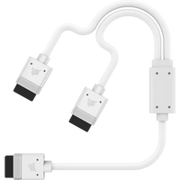 Corsair iCUE LINK Cable; 1x 600mm Y-Cable with Straight connectors; White