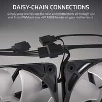 Corsair RS120 ARGB 120mm PWM Fan – White