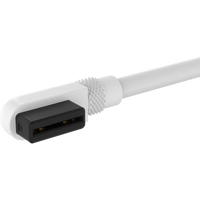 Corsair iCUE LINK Cable; 2x 135mm with Slim 90° connectors; White