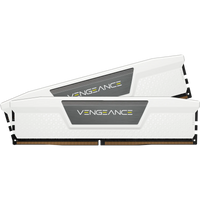 Corsair VENGEANCE® 32GB (2 x 16GB) DDR5 DRAM 5200 C40 Memory Kit; 40-40-40-77; 1.25V; Intel XMP White. .