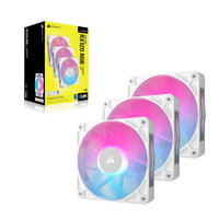Corsair RX RGB Series; iCUE LINK RX120 RGB White; 120mm Fan; Triple Pack