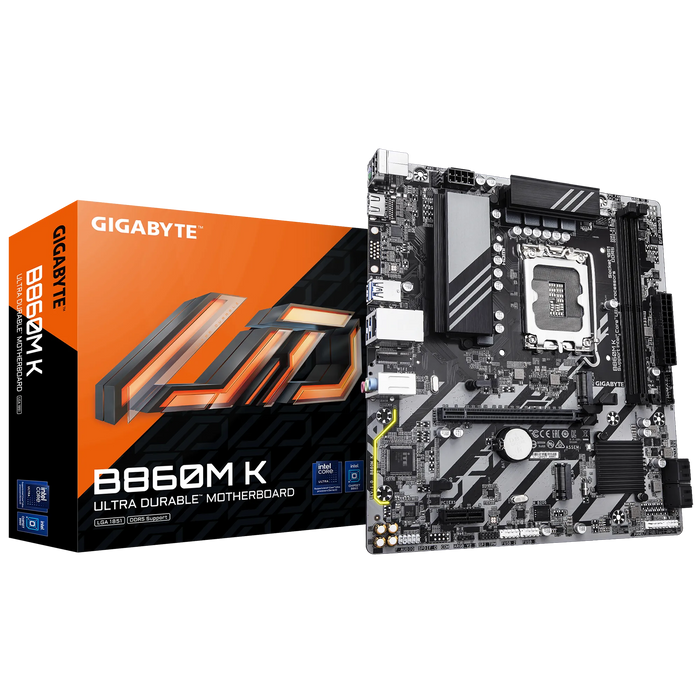 GIGABYTE Intel® B860 Chipset for LGA 1851; 2x DDR5; 2x M2; HDMI; mATX Gigabyte