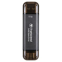 TRANSCEND 1 TB ESD310C USB3.2 TYPE A & C (USB 10Gbps) OTG COMPACT PORTABLE SSD  - Read 1050MB/s Write 950 MB/s - Black