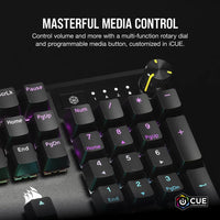 Corsair K70 CORE RGB Mechanical Gaming Keyboard - CORSAIR Red Linear Switches-CH-910971E-NA