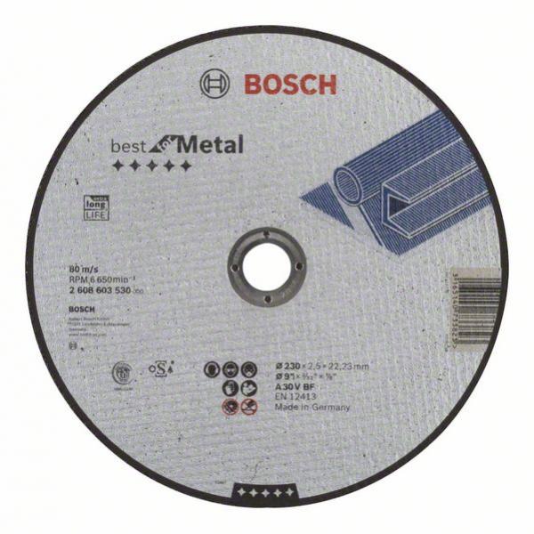 Bosch Best Metal Cutting Disc 230mm A30V BF - Heavy-Duty Abrasive Wheel for Metal. Model 2608603530