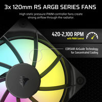 Corsair NAUTILUS 360 ARGB; 360mm Radiator; Liquid CPU Cooler; Intel® LGA 1851/1700; AMD® AM5/AM4 Corsair