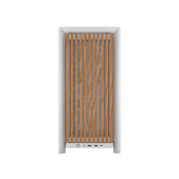FRAME 4000D RS WOOD Modular High Airflow Mid-Tower PC Case; 4x  RS Fans; White & Oak.