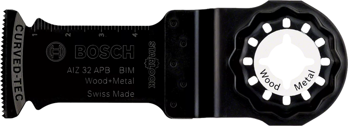 Bosch Starlock AIZ 32 APB BIM Plunge Cut Blade - Wood & Metal Saw Blade 50x32mm. Multi-Material, Universal fit