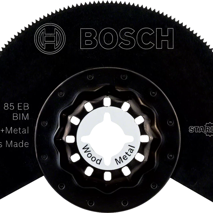 Bosch Starlock ACZ 85 EB BIM Saw Blade: Wood & Metal 85mm. Oscillating Multi Tool Blade for Precise Cuts.