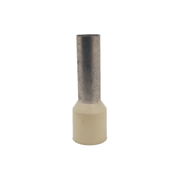 HellermannTyton Bootlace Ferrule Ivory 16.0mm: Wire Connector Cable Lug. Crimped Ferrules, Electrical Wiring Terminal