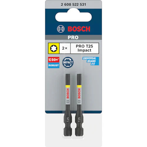 Bosch - Screwdriver bit PRO T25 Impact - 2608522531