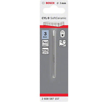 Bosch CYL-9 3mm Ceramic Tile Drill Bit: Precision Drilling for Tile, Long Life, Durable, Fast Drilling