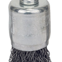 Bosch Wire Brush for Drills: Crimped Steel, 6x25mm Shank. Rust Removal, Metal Cleaning, Surface Prep.