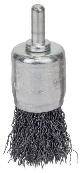 Bosch Brush - Pencil brush crimped wire shank 6 x 25 mm for Drills -  1609200269