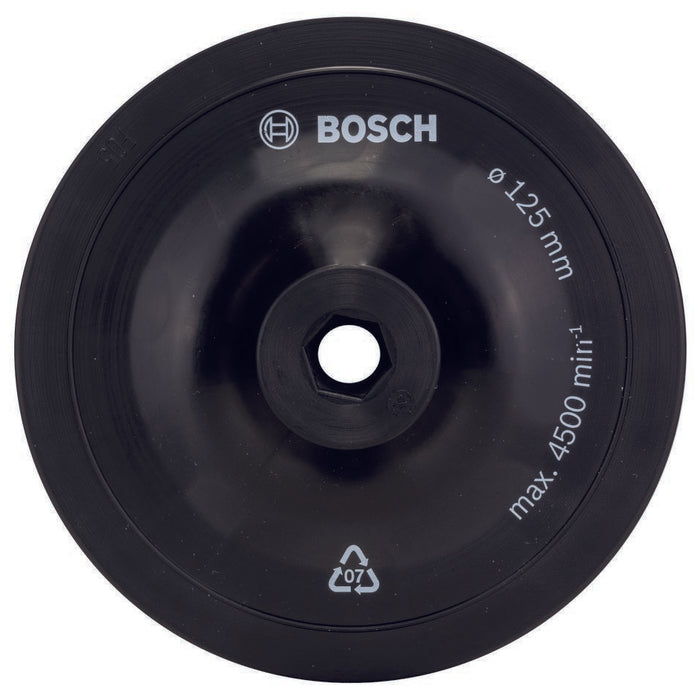 Bosch 125mm Sanding Pad for Drills - Sanding Disc Holder, Attachment | #2609256281