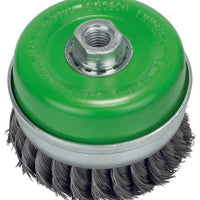 Bosch Brush - Wire cup brush, stainless 100 mm, 0,35 mm, M14, knotted wire -  2608622105