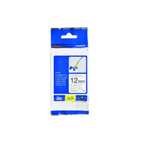 HellermannTyton : Brother TZ Flexible Label Tape 12mm x 8.0M  on White - (TZFX12BKWT)