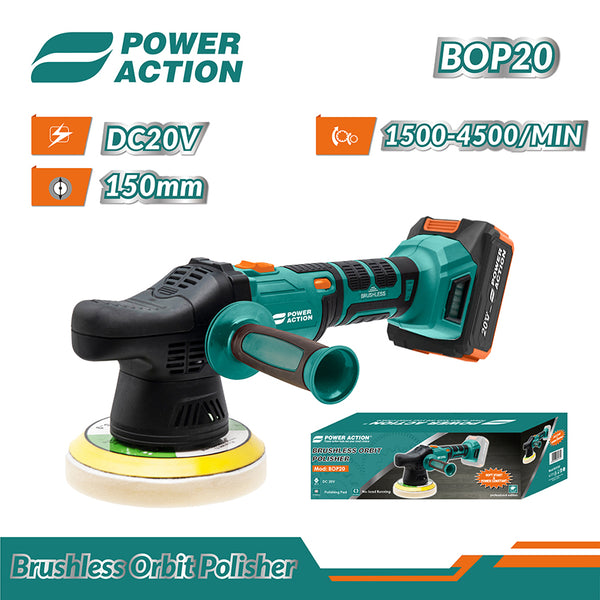 BOP20 - Cordless brushless orbit car polisher