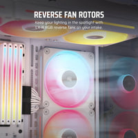 CORSAIR LX-R RGB Series; iCUE LINK LX120-R RGB White; 120mm RGB Fan; Triple Fan Kit.