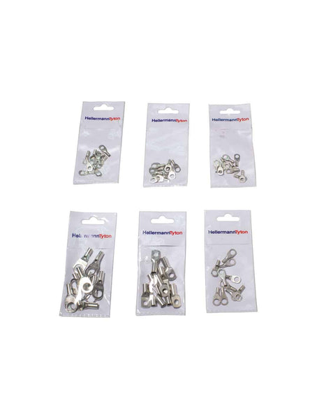 HELLERMANNTYTON Cable Lugs HTB 2.5x6 - Tinned Standard Electrical Connectors for Wiring - Pre-Pack