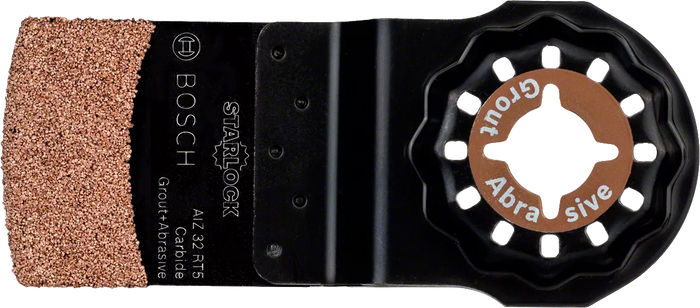 Bosch STARLOCK AIZ 32 RT5 Carbide Grout Removal Blade | Oscillating Multi-Tool Accessory for Tile, Abrasive Grout Work