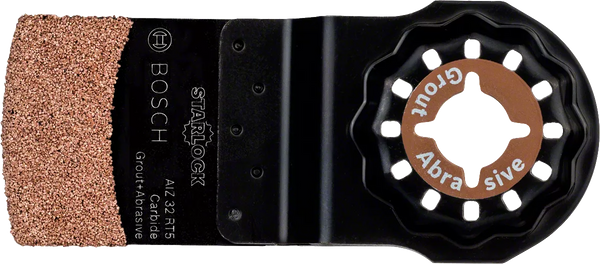 Bosch STARLOCK AIZ 32 RT5 Carbide Grout Removal Blade | Oscillating Multi-Tool Accessory for Tile, Abrasive Grout Work