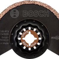 Bosch Starlock ACZ 85 RT3 Carbide Grout Removal Blade - 85mm Oscillating Tool Blade, Swiss Made Abrasive Segment