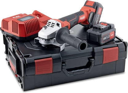 Flex 2 Speed brushless impact drill & 125mm cordless angle grinder c/w 2x 5.0Ah batteries & intelligent charger in a kit box 516198
531023