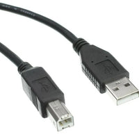 USB printer cable A Male + B M; Black / blue; 1.8m RCT Peripherals