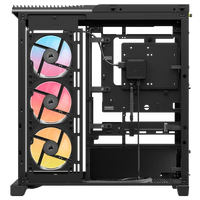 FRAME 4500X LX-R RGB LINK Panoramic Glass Mid-Tower PC Case; 3x RGB Fans Inclided; 4x 2.5'' ; 2x 3.5''; Black