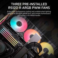 3500X RS-R ARGB Tempered Glass Mid-Tower PC Case; Black