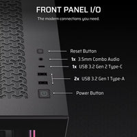 3500X RS-R ARGB Tempered Glass Mid-Tower PC Case; Black