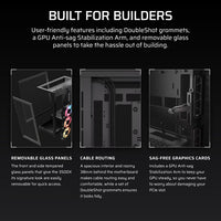 3500X RS-R ARGB Tempered Glass Mid-Tower PC Case; Black
