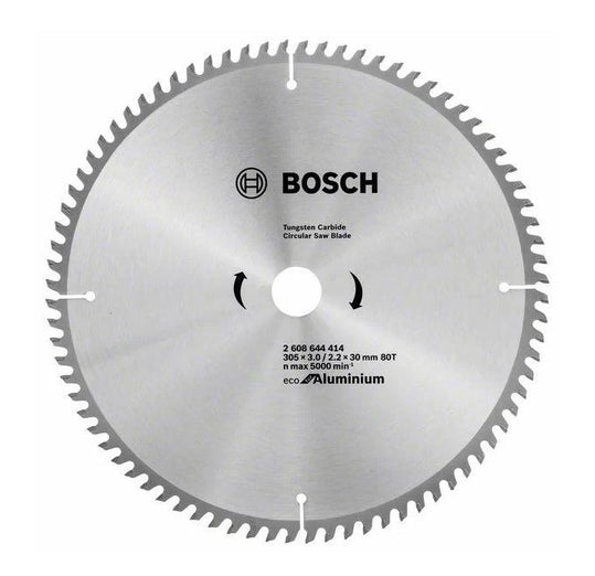 Bosch: saw blades  - ECO line for Aluminum 305 x 30 x 3,2/2,2 mm, 80 -  SKU: 2608644414