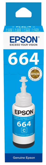 Epson T6642 Ecotank Cyan ink bottle (70ml). 7500 pages @ 5% coverage Epson Consumables