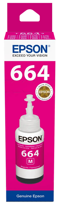 Epson T6643 Ecotank Magenta ink bottle (70ml). 7500 pages @ 5% coverage Epson Consumables