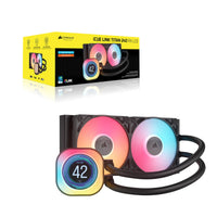 Corsair iCUE LINK TITAN 240 RX LCD Liquid CPU Cooler – RX120 RGB Fans – Fits Intel® LGA 1851/1700; AMD® AM5/AM4.