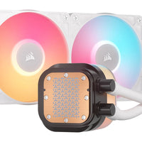 Corsair iCUE LINK TITAN 240 RX LCD Liquid CPU Cooler - White – RX120 RGB Fans – Fits Intel® LGA 1851/1700; AMD® AM5/AM4.